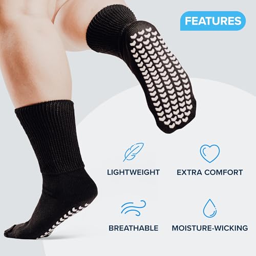 2 Pairs Extra Wide Socks for Swollen Feet