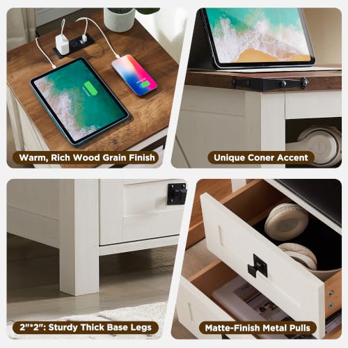 18" Farmhouse Nightstand