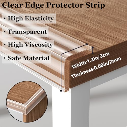 Baby Proofing Edge Protector for Kid Clear Edge Protector Strip Safety Corner Guards Child Proof Corner Bumper for Furniture