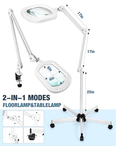 Magnifying Glass with Light and Stand