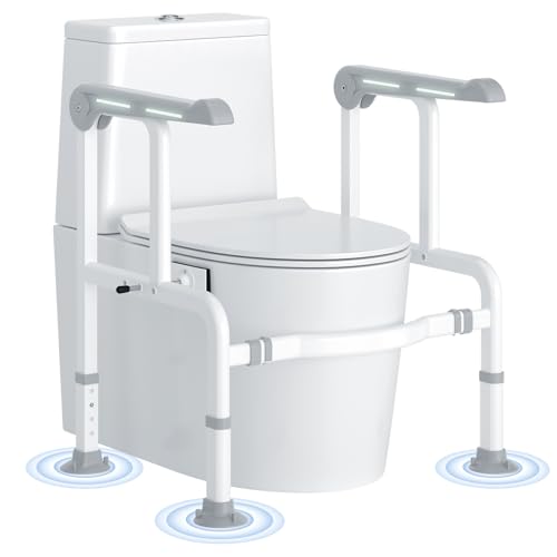 Toilet Safety Rails for Seniors with Glow
