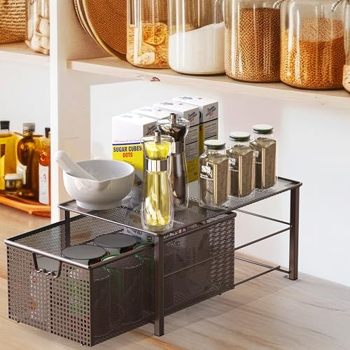 DecoBros Mesh Cabinet Basket Organizer