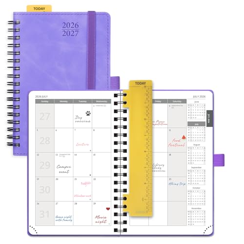 2026 2027 Monthly Planne 18 Month Calendar Agenda with Expense Tracker