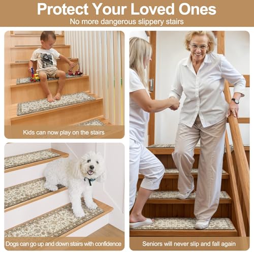 Stair Treads Non Slip Retro