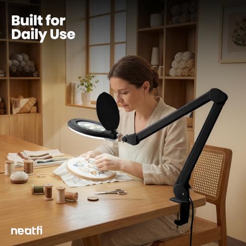 Elite XL HD Bifocals Super LED Magnifying Lamp with Clamp