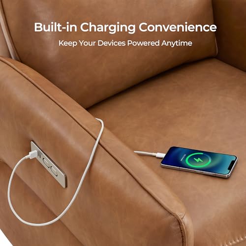 Leather Power Recliner Chair for Living Room