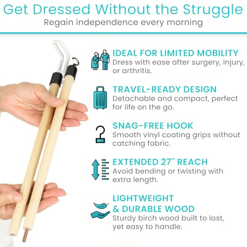 Dressing Stick with Zipper Puller