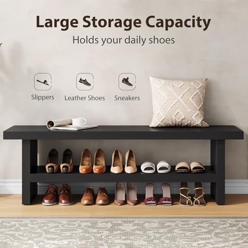 2 Tier Entryway Bench