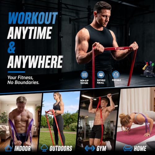 Resistance Bands Set for Pull Up Assistance & Exercise