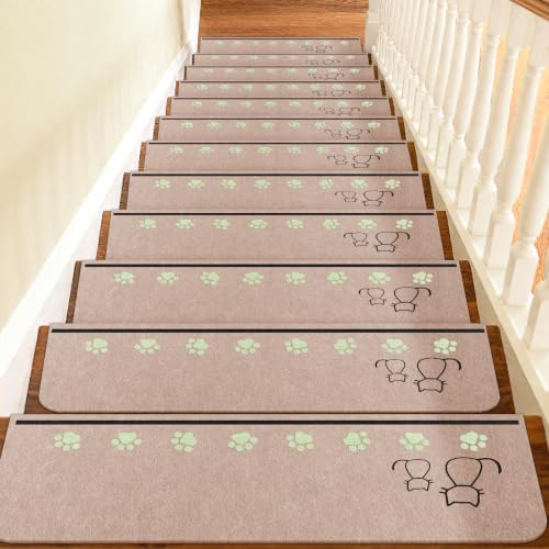 Non Slip Stair Treads for Wooden Steps Indoor
