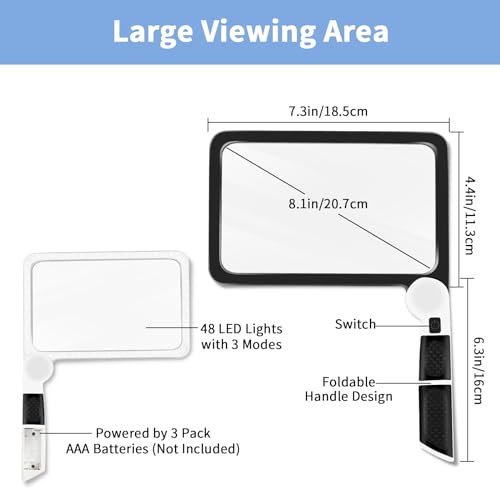 5X Magnifying Glass with Light