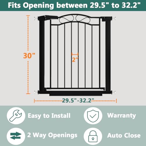 Extra Wide Baby Gate with Door