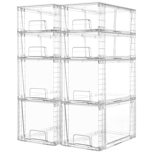 Easily Assemble Clear Storage Dawers Set
