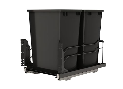 Steel Double Pullout Waste Container with Soft
