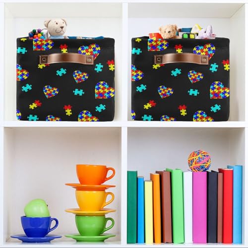 Multi purpose Cube Storage Basket Thanksgiving Pumpkin Organizer Bag