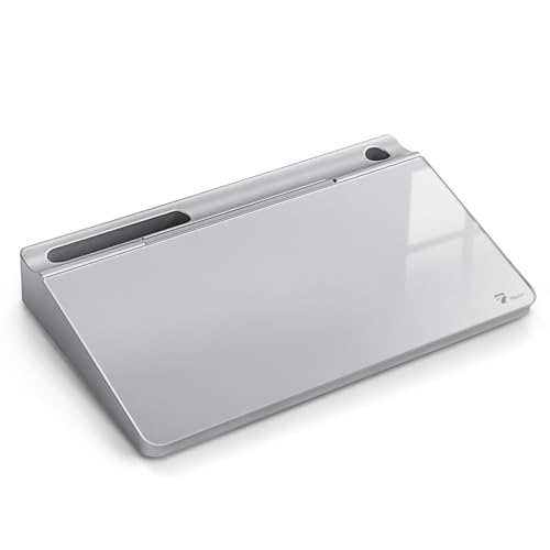 Glass Desk Whiteboard with Storage
