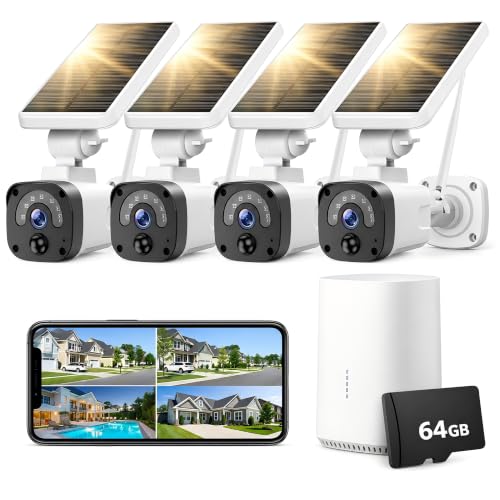 Solar Security Cameras Wireless Outdoor