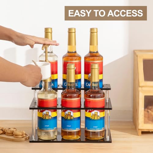 Acrylic Coffee Syrup Organizer