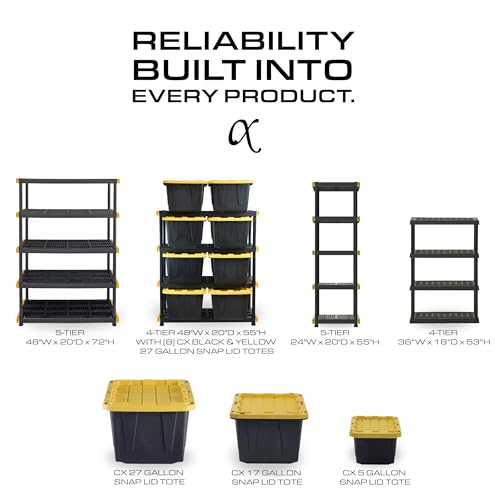 CX 4T 5T 18x36 Black Shelf