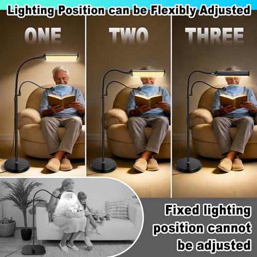 10X 30X Floor Magnifying Glass with Light and Stand