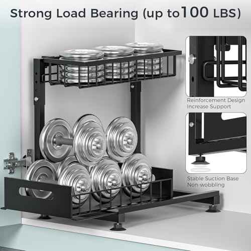 L Shaped Under Sink Organizer