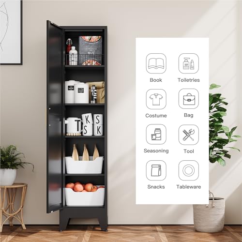 Metal Narrow Bathroom Cabinet