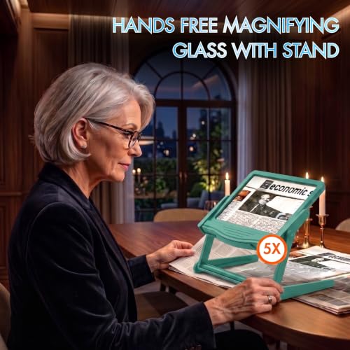 Rechargeable LED Page Magnfiier with HandsFree Stand