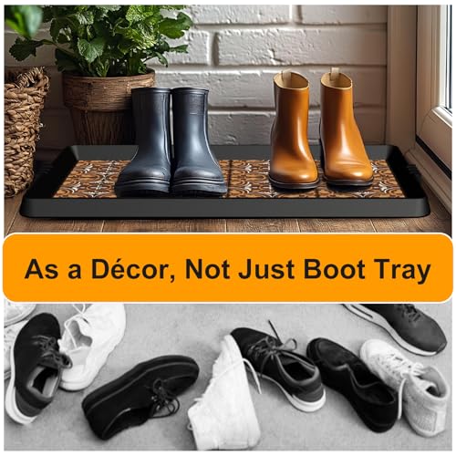 Boot Tray Shoe Mat Decorative Patterned