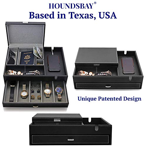 Admiral Dresser Valet Box & Mens Jewelry Box Organizer