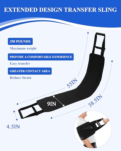 Transfer Sling Lift Assist Gait Belt for Seniors and Disabled