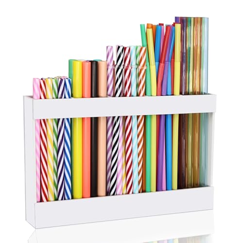 New Upgrade 9.5" Large Acrylic Straw Holder for Cabinet Door