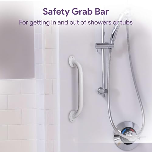 White Grab Bars for Bathtubs and Showers