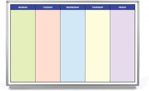 Monday Friday Schedule with Color Whiteboard