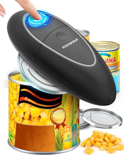 One Touch Electric Can Opener Fits All Can Sizes for Seniors with Arthritis