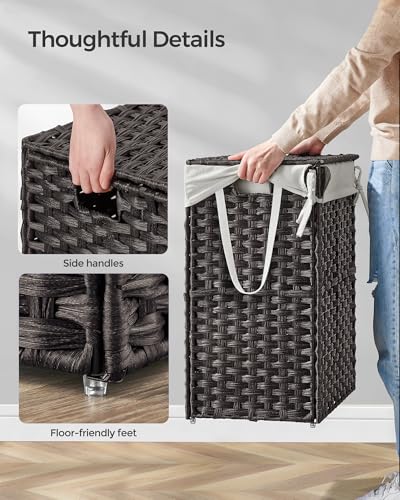 Slim Laundry Hamper with Lid