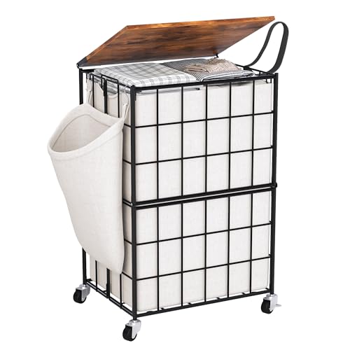 Laundry Basket with Wheels