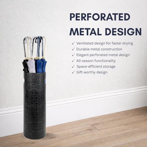 21 inch Copper Lace Heavy Duty Metal Umbrella Stand