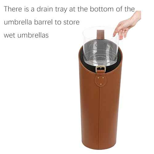 Indoor Entryway leather Umbrella bucket