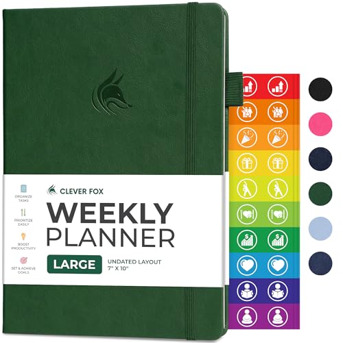 Planner Undated Weekly & Monthly Planner for Productivity