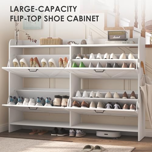 Narrow Shoe Storage Cabinet