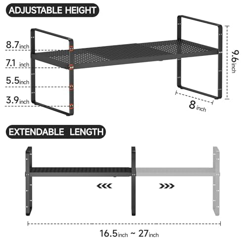 Expandable Cabinet Countertop Shelves