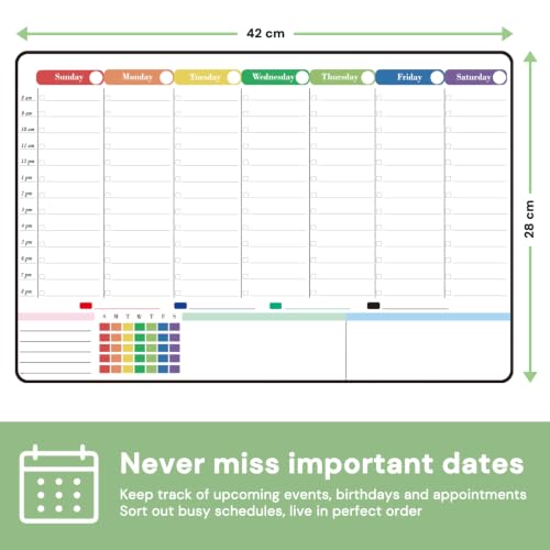 Weekly Calendar Whiteboard