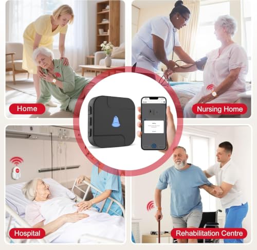 Wi Fi Wireless Caregiver Pager Call Button for Elderly at Home