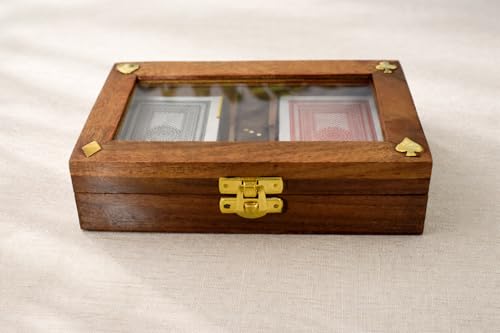 Wooden Playing Card Box
