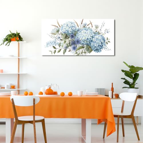 Large Floral Wall Art Grey Cream Brown Flowers Wall Decor Abstract Botanical Canvas Painting Artwork Simple Life Canvas Pictures for Living Room Bedroom Kitchen Home Office Decoration