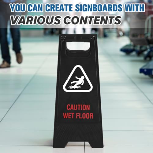 Blank Floor Sign Yellow A