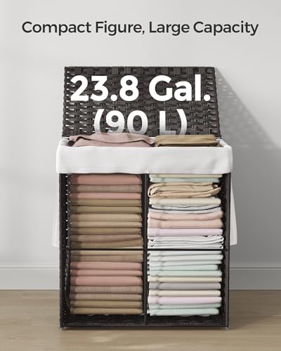 Slim Laundry Hamper with Lid