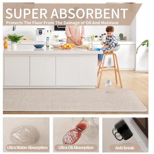 Kitchen Rugs and Mats Non Skid Washable