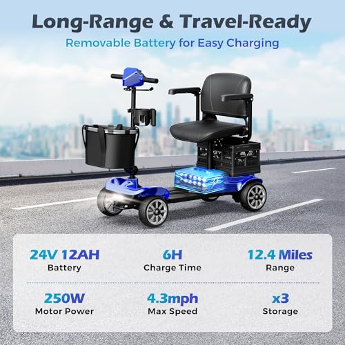 Foldable Mobility Scooter for Adults