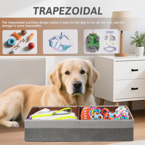 Large Dog Toy Basket with Handles